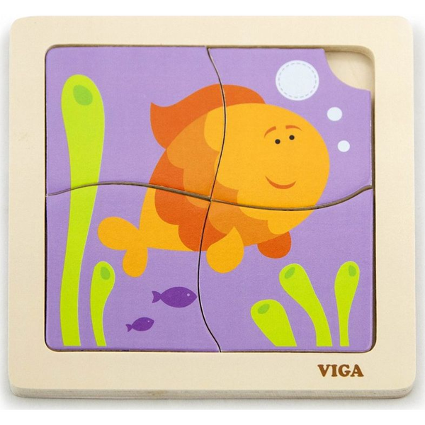  Viga Viga 50144 Puzzle na podkładce - rybka