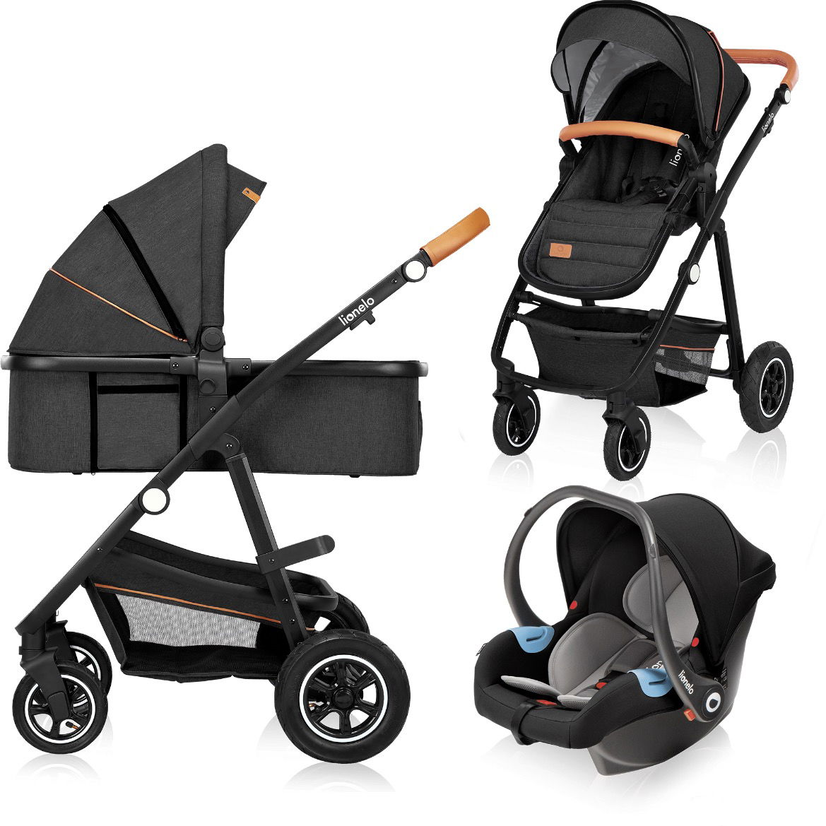 Lionelo Amber 3in1 Grey Graphite (5903771700573)