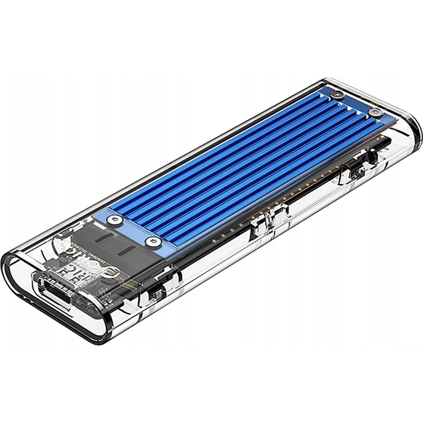 Disková kapsa Orico TCM2-C3 M.2 NVME na USB-C 10 Gb/s - modrá