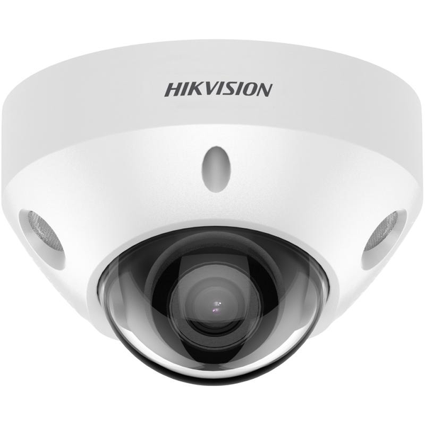 Камера за наблюдение, Hikvision, метал/пластмаса, 25fps, 8MP, бяло/черно