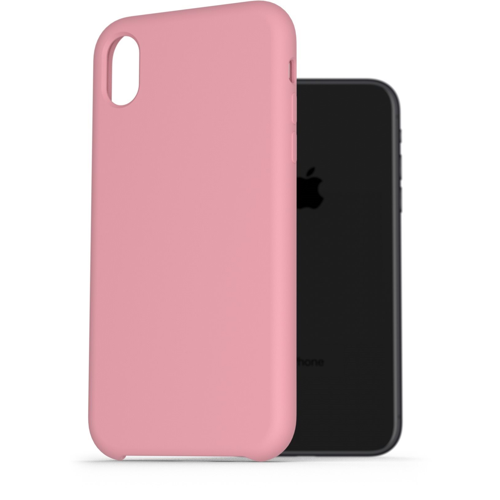 AlzaGuard Premium Liquid Silicone Case iPhone Xr rózsaszín tok (AGD-PCS0003P)