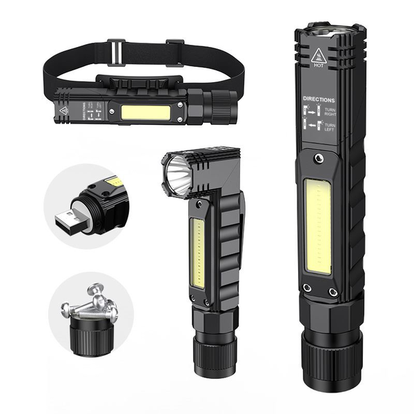 Superfire G19 multifunkcionális zseblámpa 200lm USB