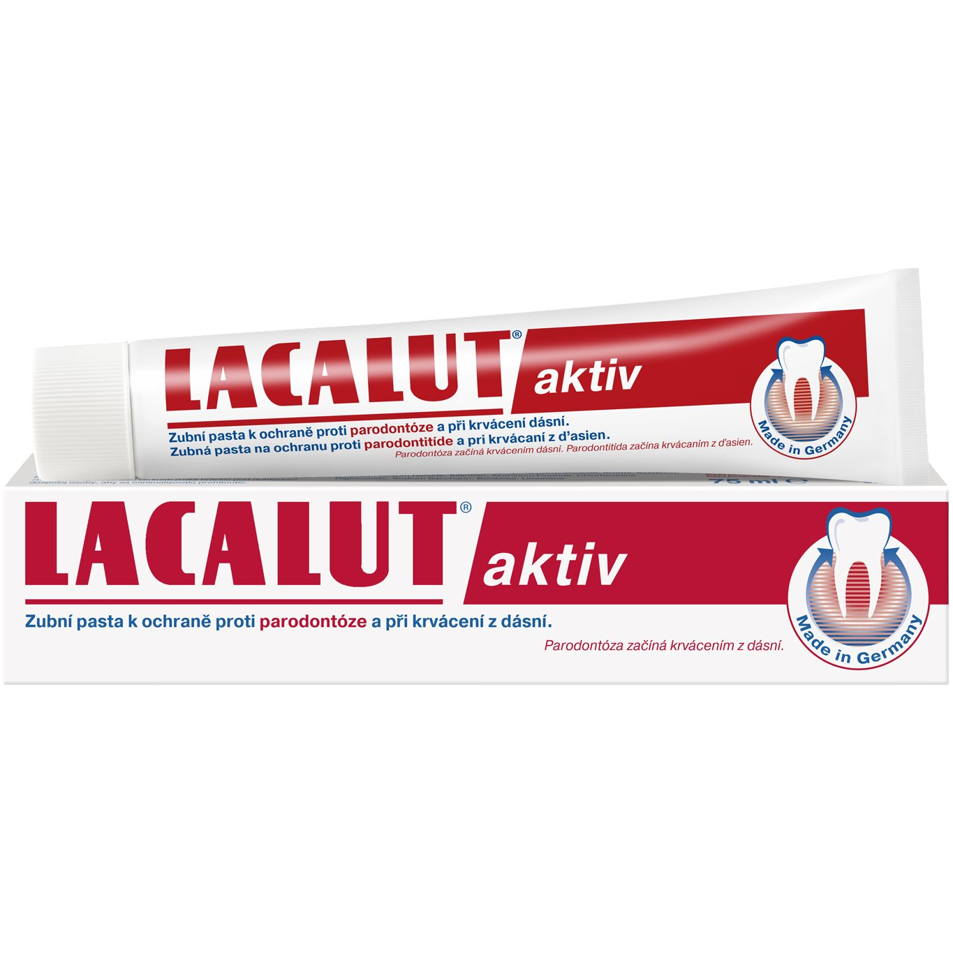 LACALUT Aktiv fogkrém parodontózis megakadályozására 75 ml (4010439200861)