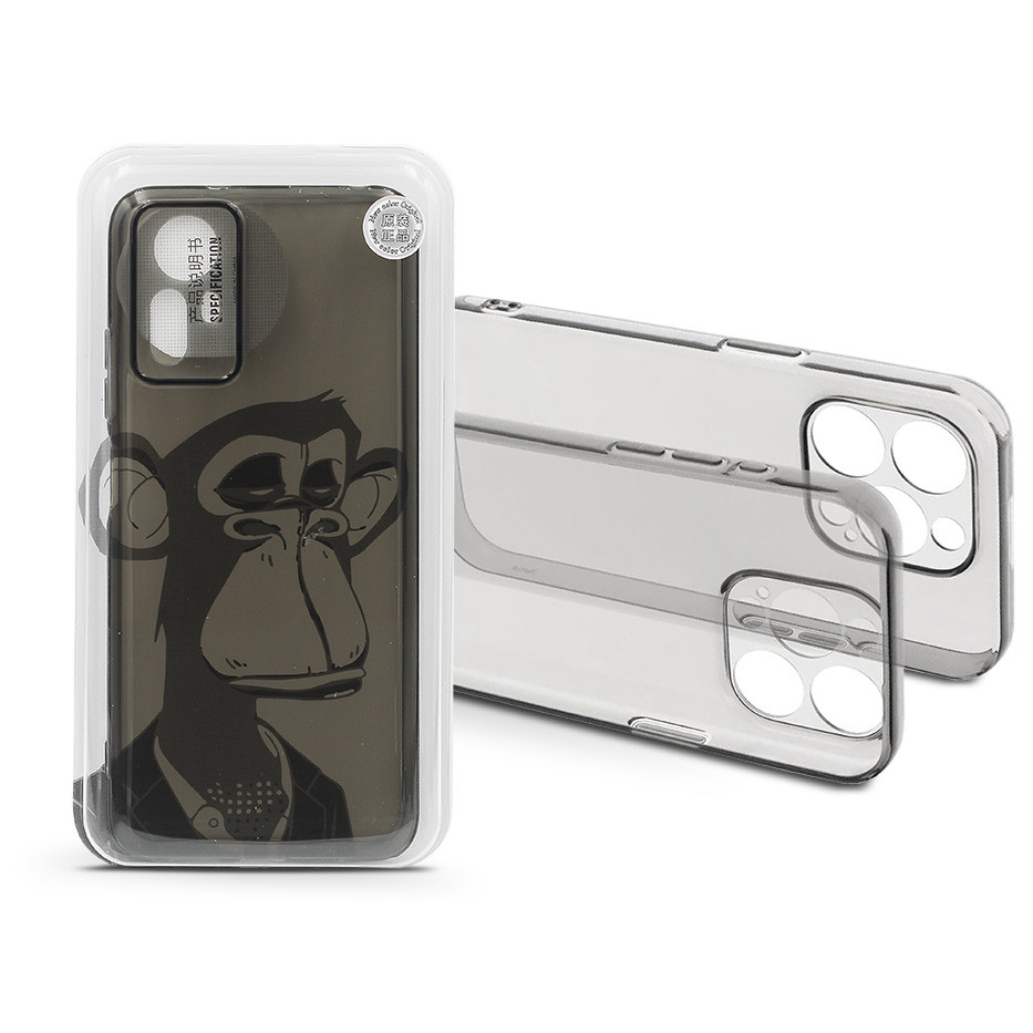 Xiaomi Redmi Note 12S szilikon hátlap - Gray Monkey - átlátszó (HF239137)