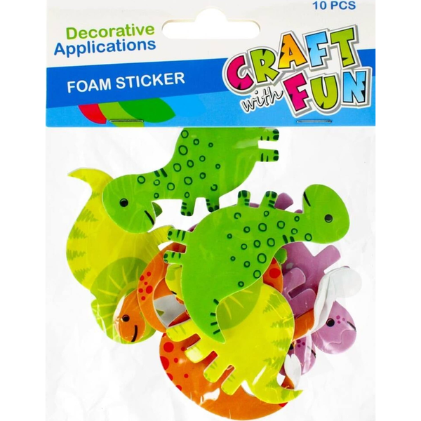  Craft with Fun OZDOBA DEK EVA DINO SPRZYL 10SZT CF PBH 12/288