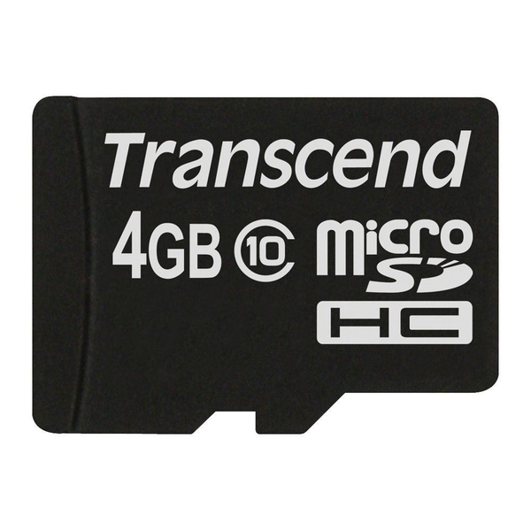 SD microSD Card   4GB Transcend SDHC Class10 (ohne Adapter)