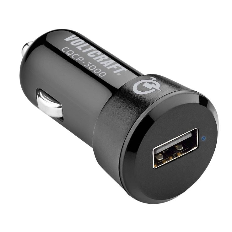 VOLTCRAFT 1xUSB-A autós töltő fekete (VC-11507505) (VC-11507505)