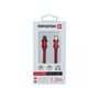 Cablu Date si Incarcare Swissten USB Type-C la USB Type-C Textile, 1.2 m, Rosu