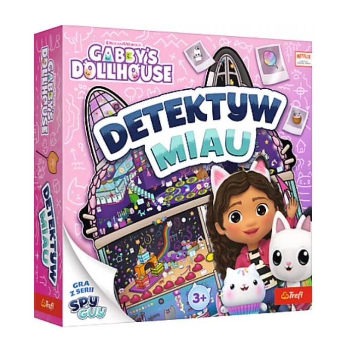 Trefl Gabi babaháza Spy Guy Detective Meow Családi társasjáték (2728)