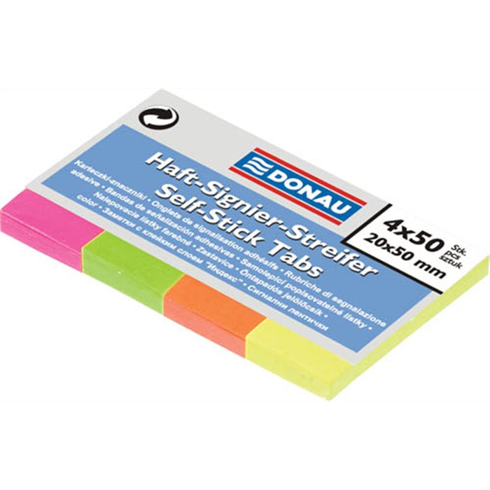 Donau 20x50 mm Jelölőcímke 4x50 lap - Vegyes (7576001PL-99)