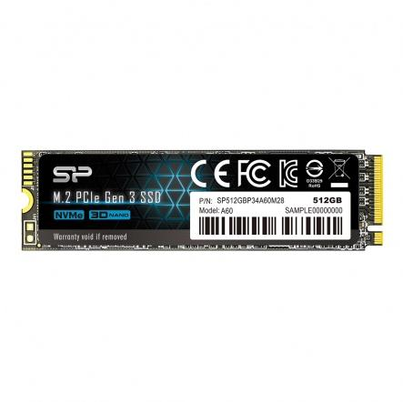 Silicon Power SP512GBP34A60M28 Ace A60 SSD, 512GB, PCIe Gen3x4, NVMe 1.3, SLC, 2200/ 1600 MB/s
