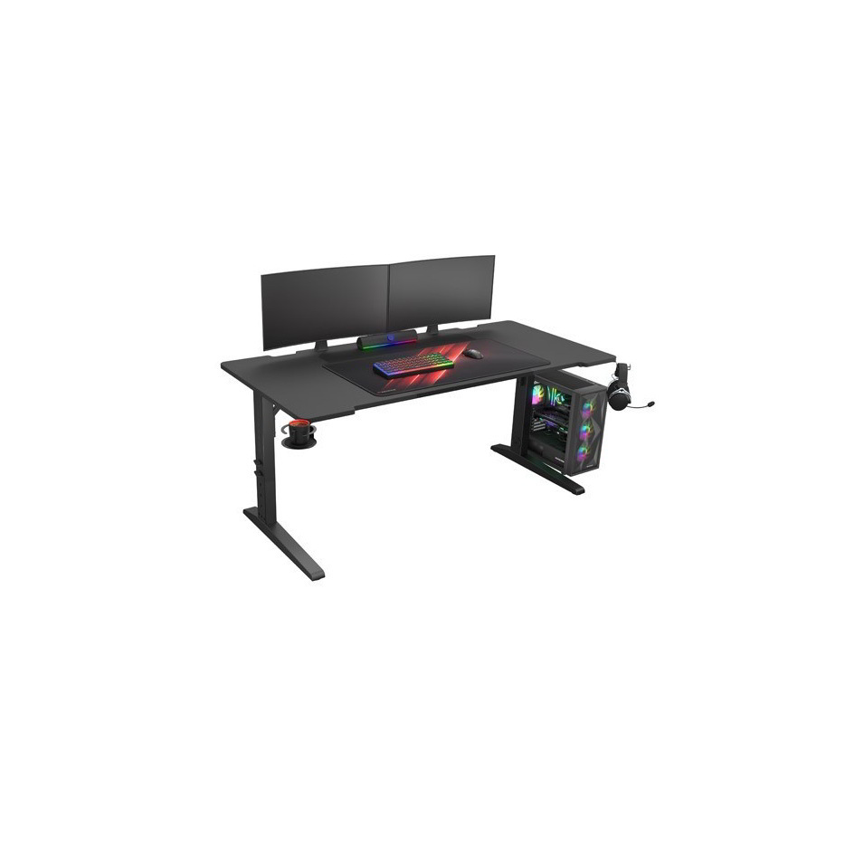 Genesis Holm Modular 180 RGB Gamer asztal 180 x 75 x 70-90 cm - Fekete (NDS-2251)