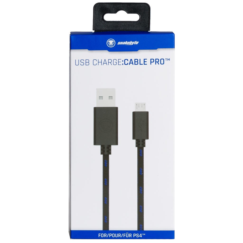 Snakebyte USB nabíjací kábel ovládača PS 4 Trojmetrový