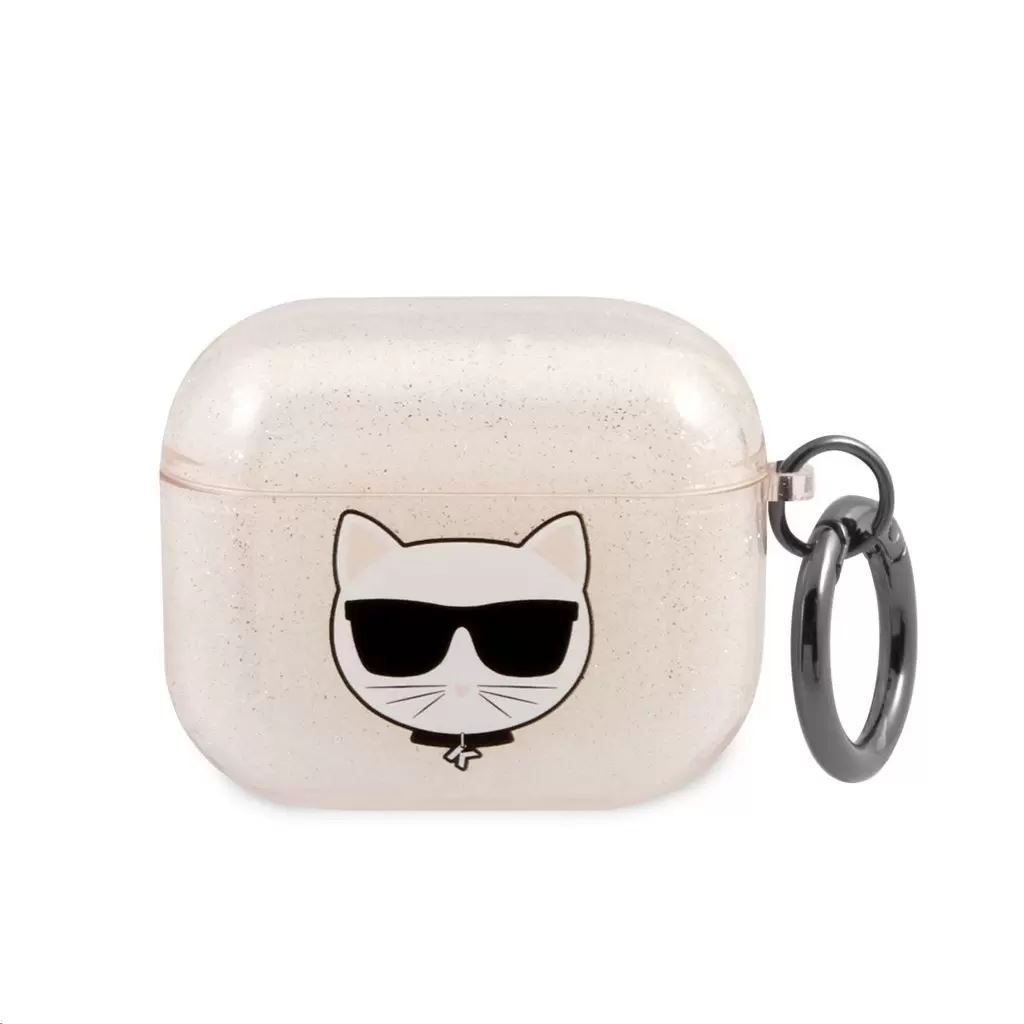 Karl Lagerfeld Choupette AirPods 3 tok arany (KLA3UCHGD) (KLA3UCHGD)