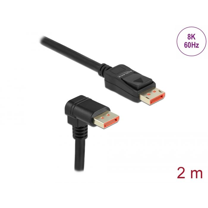 Delock 87051 DisplayPort kábel 2m fekete (87051) (delock87051)