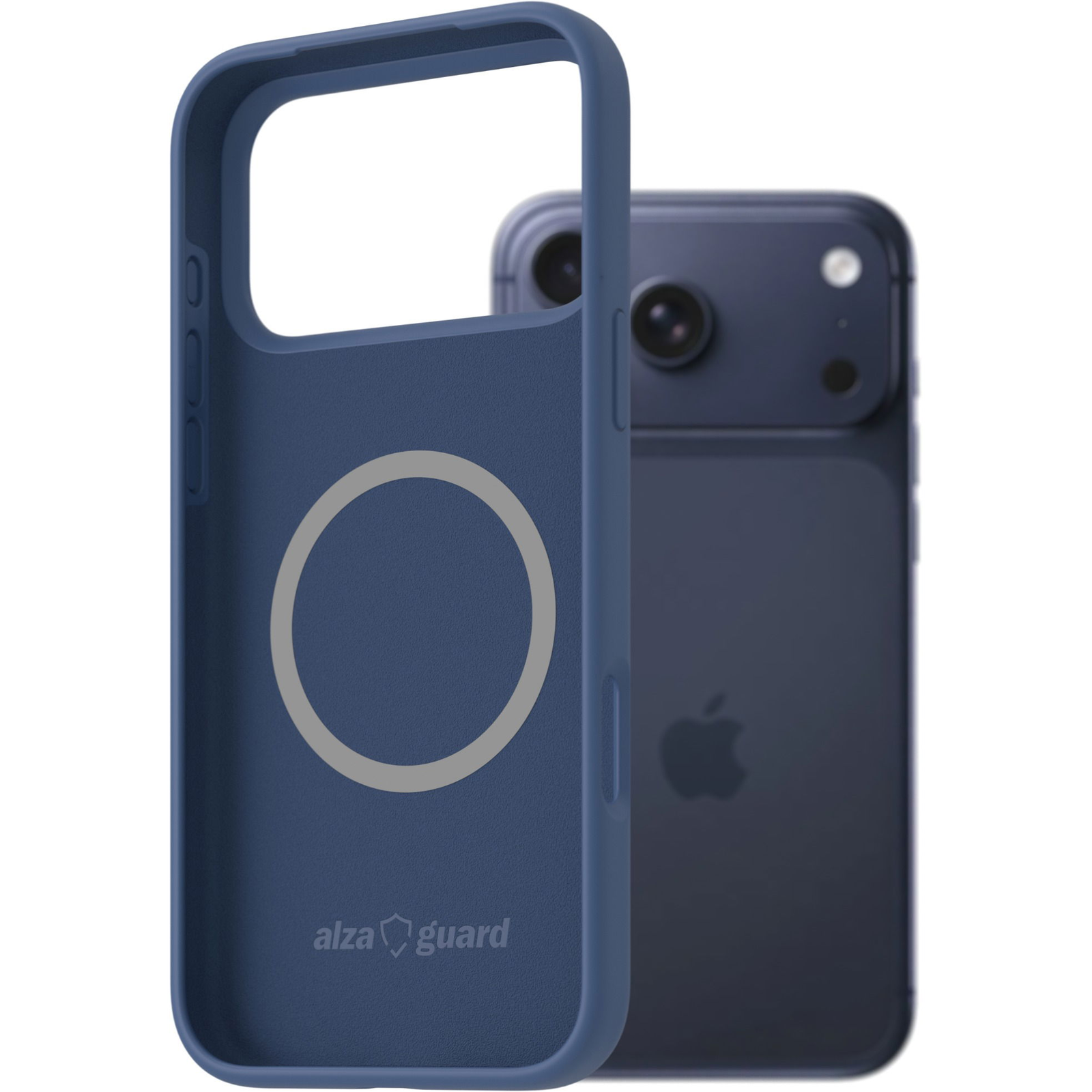 AlzaGuard iPhone 17 Pro Max kék MagSafe szilikon tok (AGD-PCMS479L)