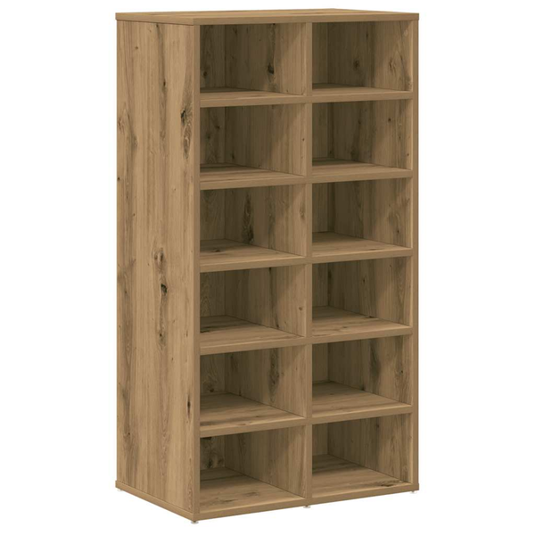 Cipőtartó kézműves tölgy 54x34x100,5 cm műszaki fa