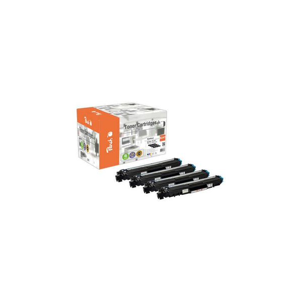 Peach PT1070 tonercartridge 4 stuk(s) Compatibel Zwart, Cyaan, Magenta, Geel