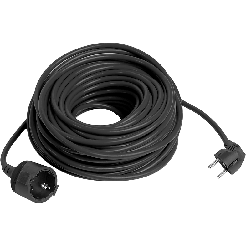 Delight 20507BK 250V Lengőcsatlakozó hosszabbító 30m - Fekete (20507BK)