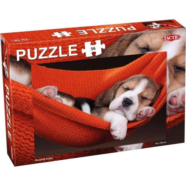 Tactic Sleeping Puppy 56 pcs Puslespil 56 stk Dyr