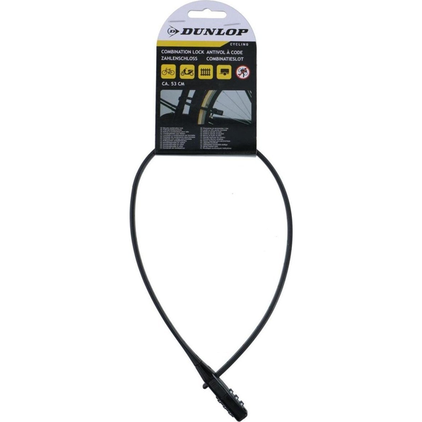 Zabezpečenie na bicykel zámok Dunlop KÓD 53 CM