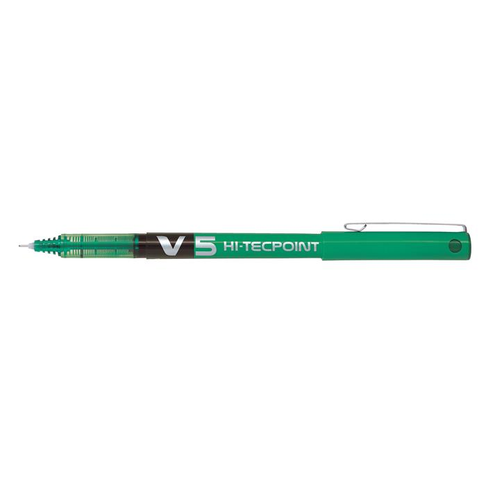 Pilot Hi-Tecpoint V5 kupakos rollertoll - 0.3mm / Zöld (BX-V5-G)