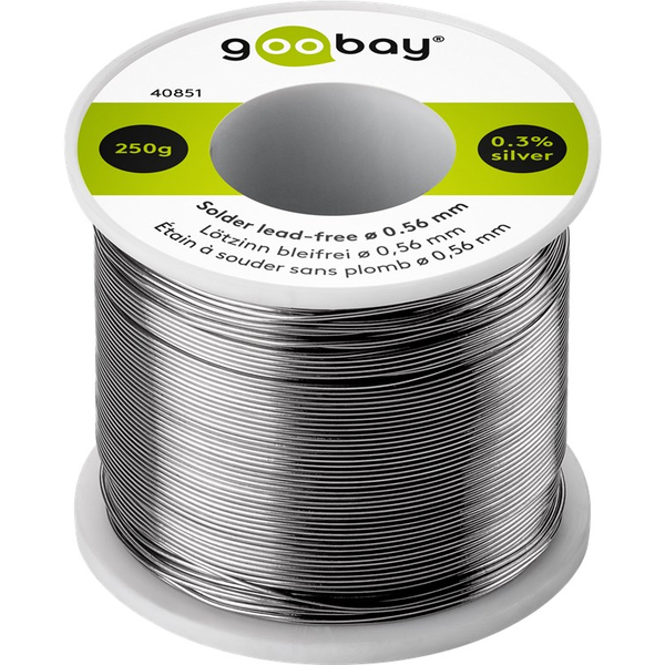 Cín bezolovnatý STŘÍBRO + MĚĎ Goobay 0,56mm 250g