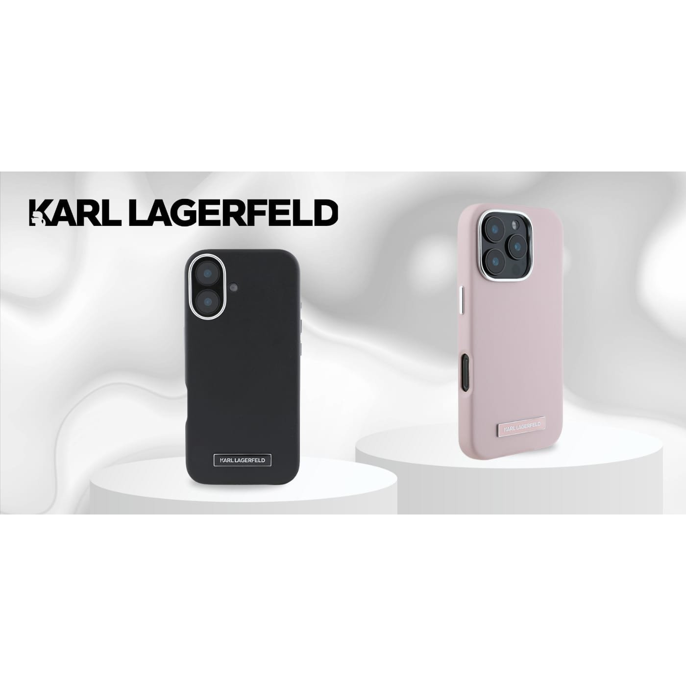 Karl Lagerfeld FW Metal Plate Apple iPhone 16 Pro Max MagSafe Telefon tok - Fekete (KLHMP16XPGMSRPK)