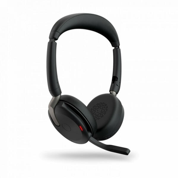 Jabra Evolve2 65 Flex Sluchátka s mikrofonem Kabelový a bezdrátový Přes hlavu Kancelář / call centrum Bluetooth Černá