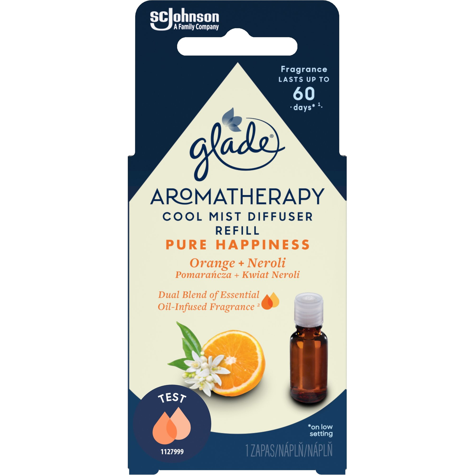 GLADE Aromatherapy Cool Mist Diffuser Pure Happiness utántöltő 17,4 ml (5000204219746)