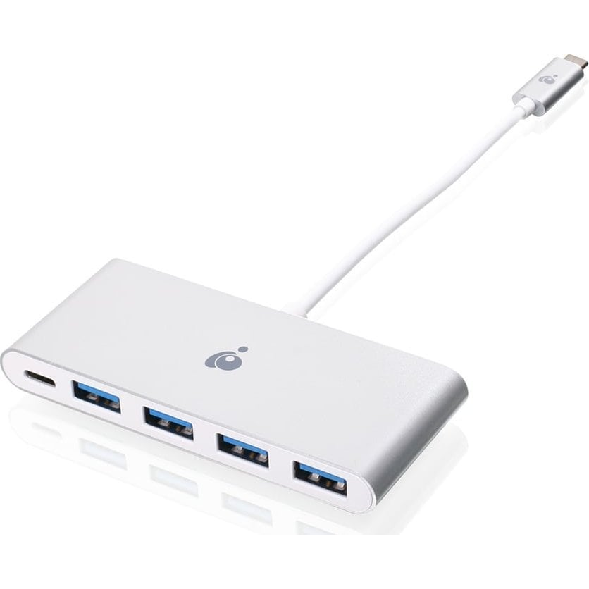 HUB USB IOGear GUH3C4PD huby i koncentratory USB 3.2 Gen 1 (3.1 Gen 1) Type-C 5000 Mbit/s Biały