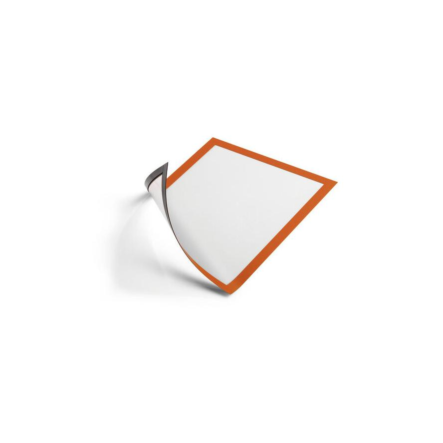 Durable Duraframe Magnetic Infókeret - A4, 5 db/Csomag, Narancssárga (486909)