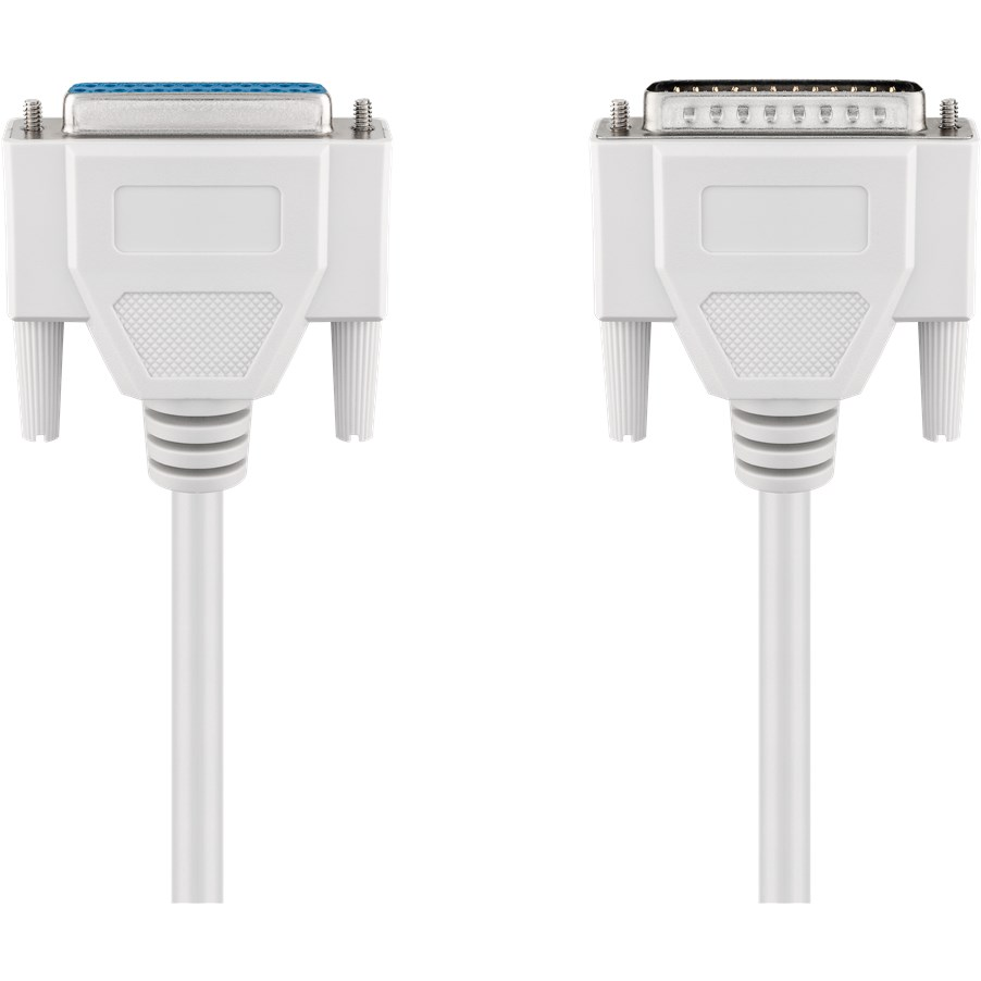 Goobay 50541 D-SUB apa - D-SUB anya hosszabbító kábel - Fehér (1,8m) (50541)