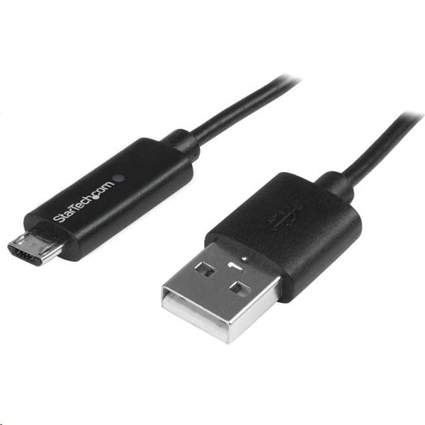 StarTech.com USBAUBL1M USB кабел 1 м USB 2.0 USB A Micro-USB B Черен