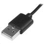 StarTech.com USBAUBL1M USB кабел 1 м USB 2.0 USB A Micro-USB B Черен