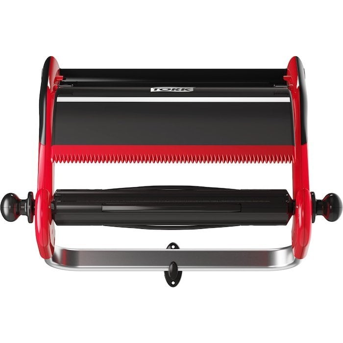 Tork ipari törlőpapír tartó fali állvány Fekete-piros (652108)