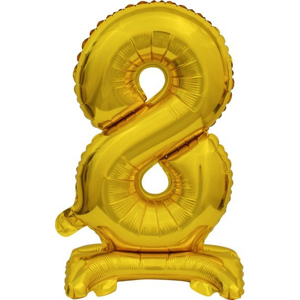 Felfújható Fólia Szám Talppal 9910076 - Arany, 38 cm, 8 (9910076)