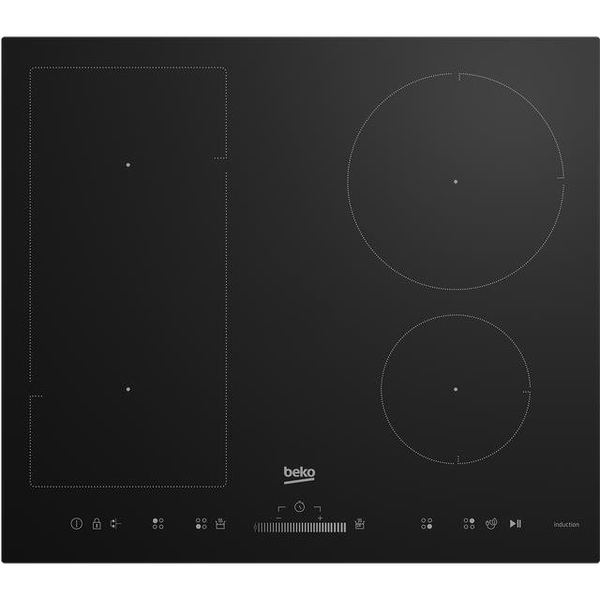 Beko HII64500UFT plite Negru Încorporat 58 cm Plită cu zonă de inducție 4 zonă(e)