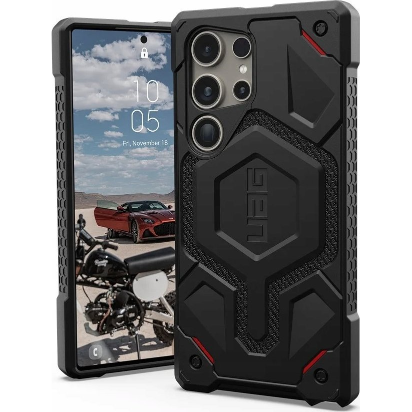 Samsung S25 Ultra Uag Monarch Pro Szilikon Telefonvédő Erős Ütésállóság, Magsafe, Fekete ( )