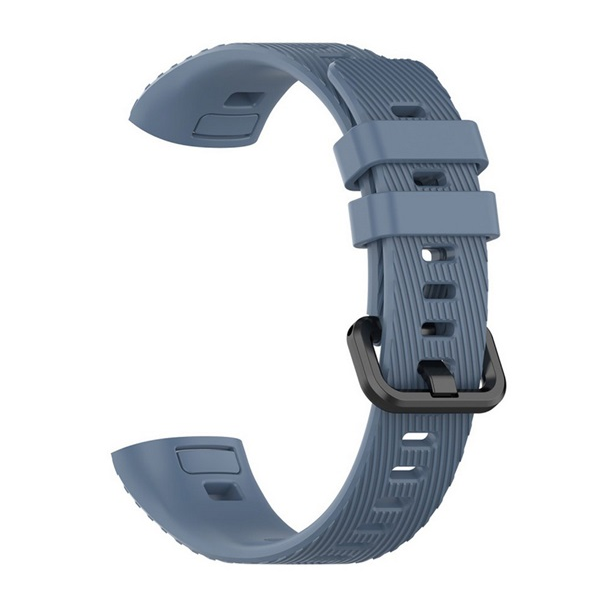 gigapack Pótszíj (egyedi méret, szilikon, csíkos) SÖTÉTKÉK Honor Band 3 Pro / Huawei Band 3 Pro " csomagolás" (GP-27409)