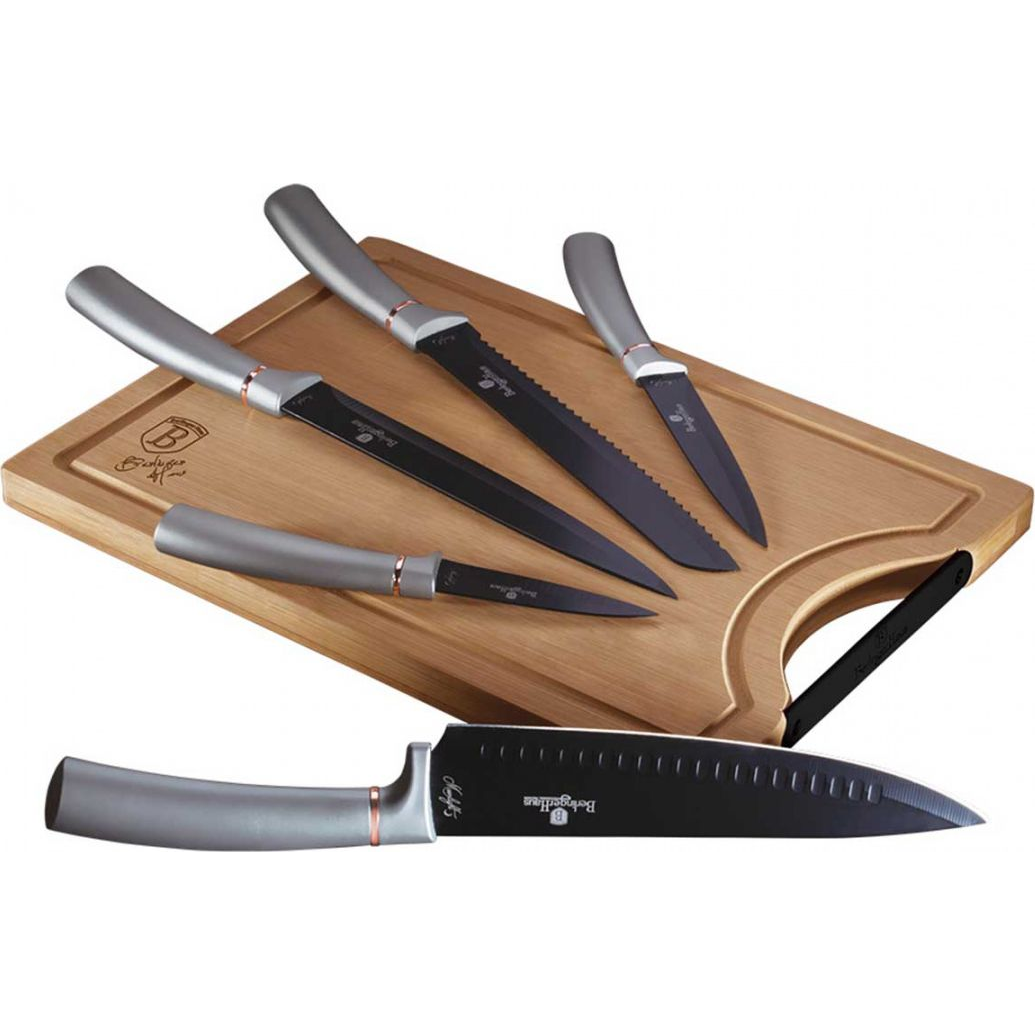 BerlingerHaus BH/2556 Moonlight Collection Késkészlet - Rozsdamentes Acél, Metál Szürke (BH-2556 Kinghoff)