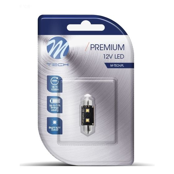 M-Tech Szofita LED 36mm 2xHE Can-Bus fehér színű 1db (72LB336W) (72LB336W)