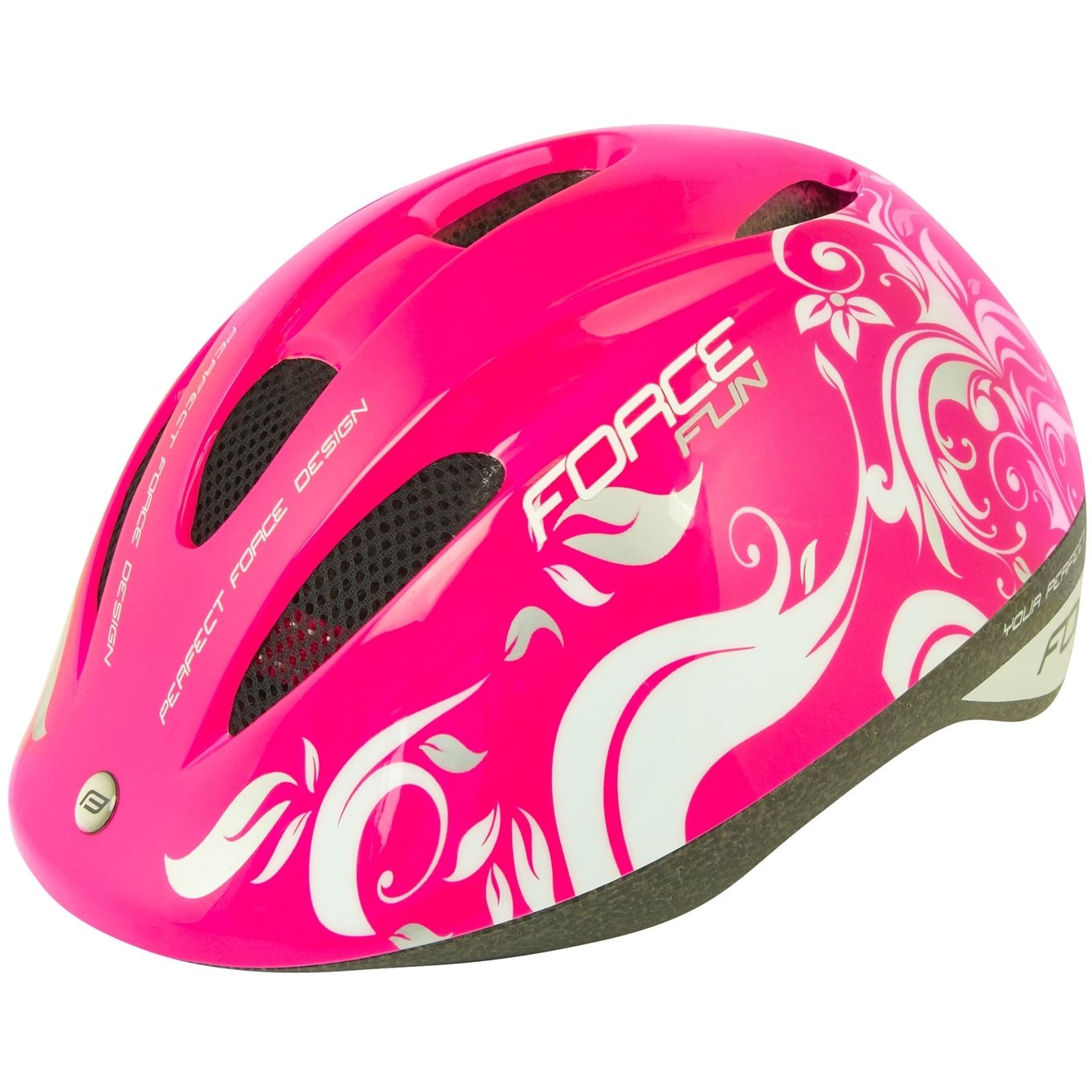 Force FUN FLOWERS - gyerek, rózsaszín-fehér-szürke, M, 52-56 cm (8592627046018)