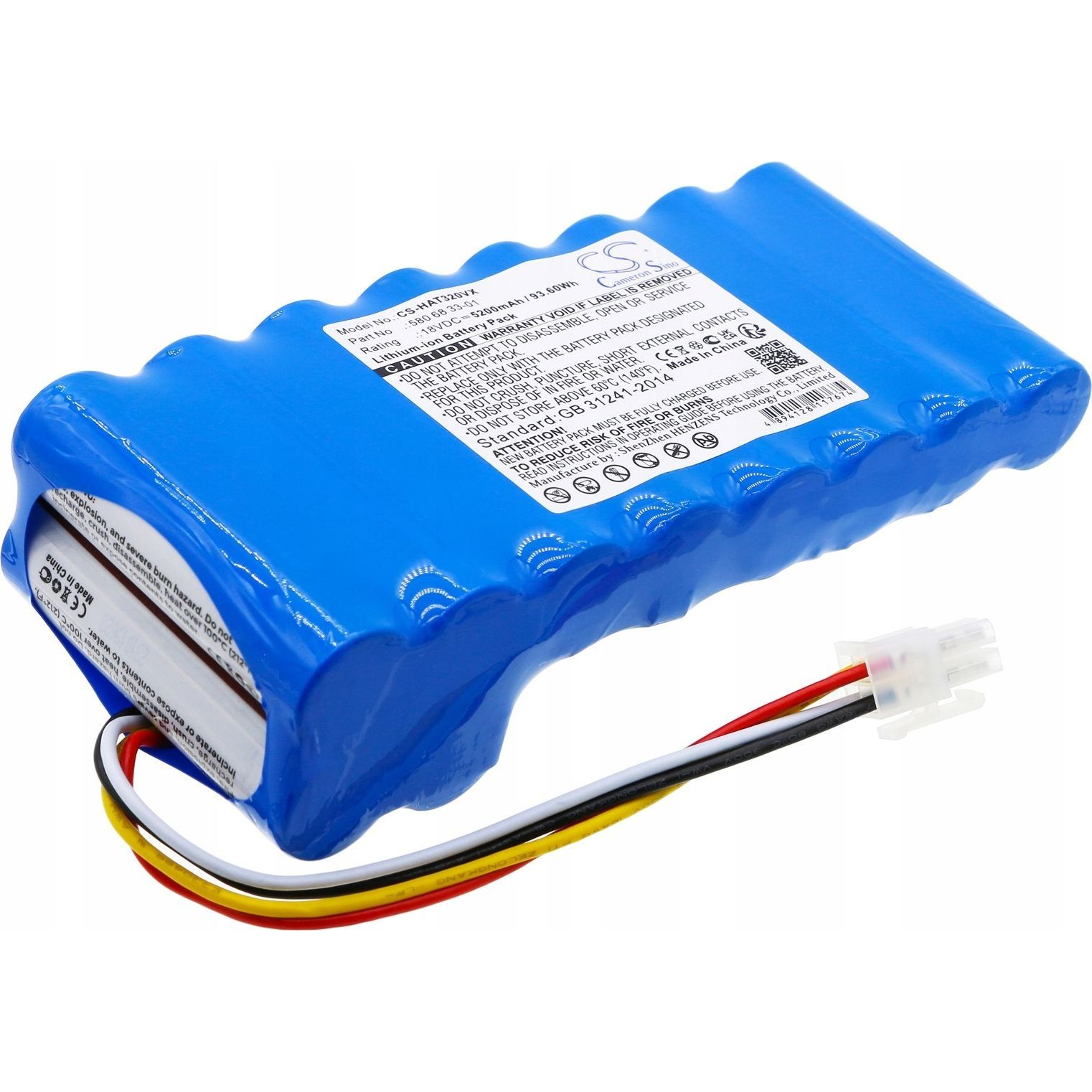 Cameron Sino Li-Ion Akku 18 V/5200 mAh, Husqvarna 5806833-01 Kompatibilis (SB8812)