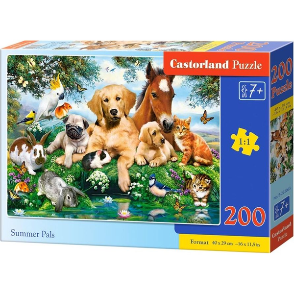 Castorland B-222063 puzzle 200 pz Animali