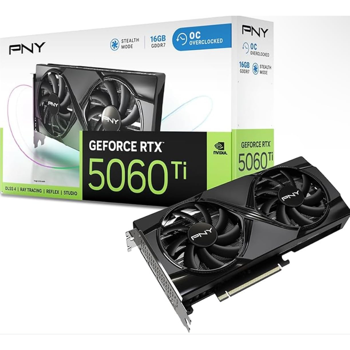 PNY GeForce RTX 5060 TI 16GB GDDR7 OC Videókártya (VCG5060T16DFXPB1-O)