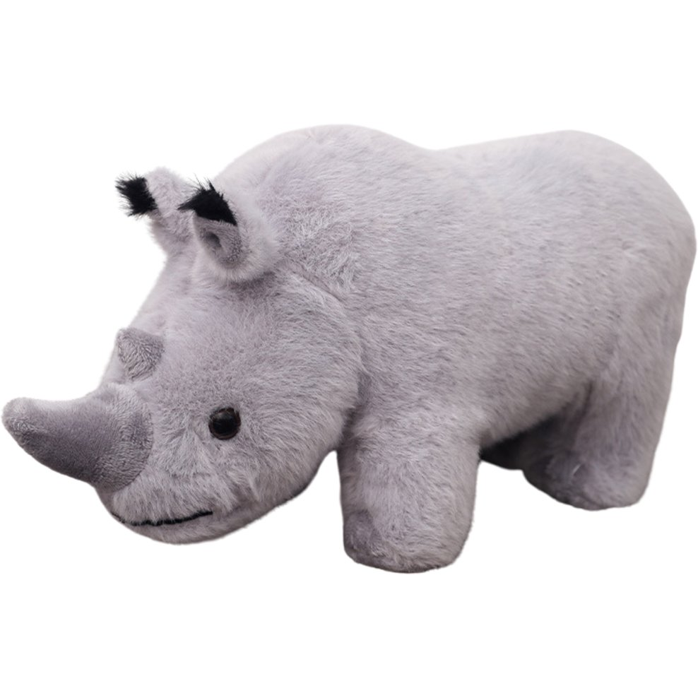 Plüss Kabalafigura Orrszarvú Plüss Plüss Játék Plüss Plüss Játék Szürke 30Cm  22449