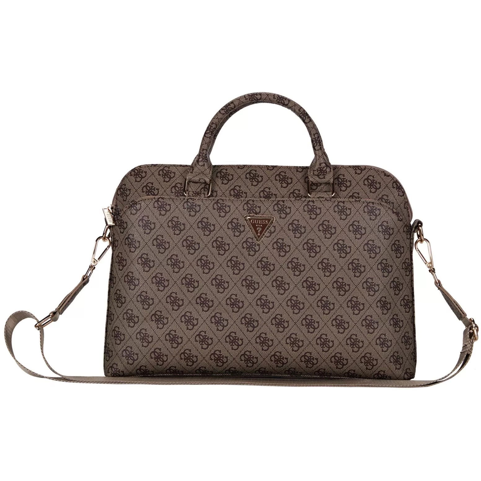 Guess PU 4G Triangle Logo 13/14/15" barna laptop táska (GUCB15P4DPTW)