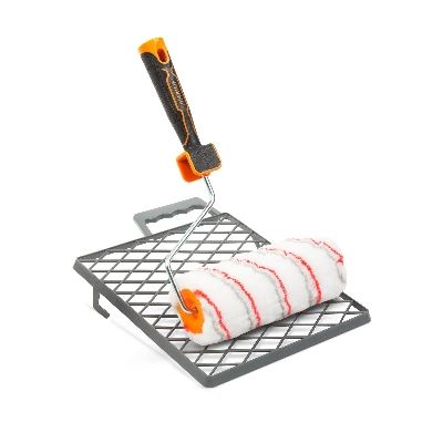 Handy festőhenger szett (1db poliészter festőhenger,műanyag nyél, vödörre rögzíthető festéklehúzó rács) (11180A) (11180A)