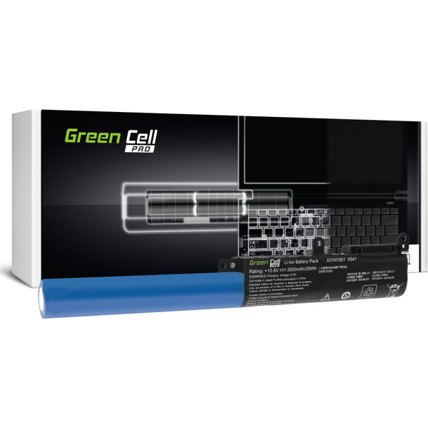 Green Cell AS94PRO Pro Laptop Akkumulátor / Akku A31N1601 A31LP4Q Asus R541N R541S R541U Asus Vivobook Max F541N F541U X541N X541S X541U AS94PRO